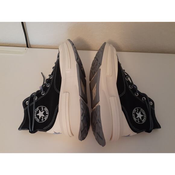 Converse All Star Run Star Black Platform Mid Top Sneakers Men 7 Ladies 8.5 - Picture 8 of 8